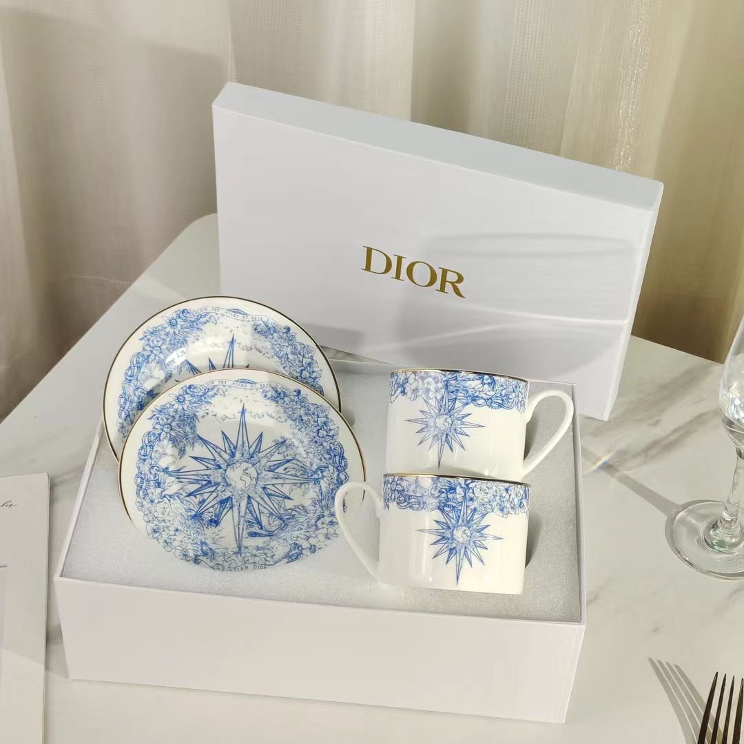 Tea Set for two people - Dior Cups | Aleppo Gift UAE